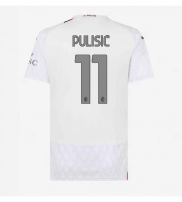 AC Milan Christian Pulisic #11 Replica Away Stadium Shirt for Women 2023-24 Short Sleeve